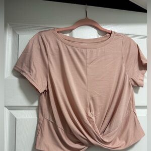 Old Navy Blush Twist Active Ultralite Crop SMALL